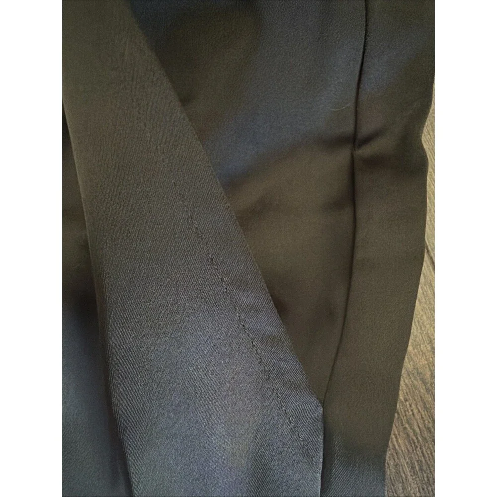 Lauren Ralph Lauren Womens Wide-Leg drawcord waist Satin Charmeuse Pants Black M - Picture 8 of 12